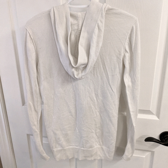 3 for $15 - White hooded American Eagle cardigan - Picture 2 of 4
